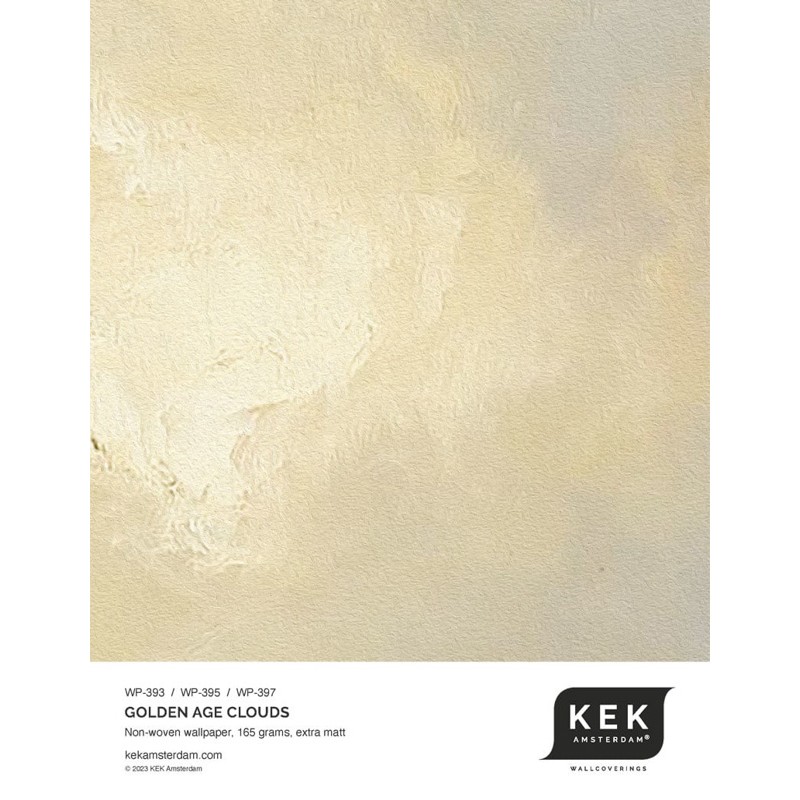 Felhők szürke krém fali poszter, 3 méretben (300X280 cm) (Golden Age Clouds) WP-393
