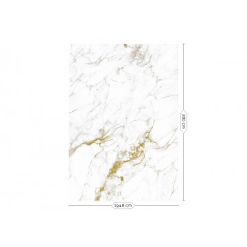 Fehér arany márvány posztertapéta, 3 méretben (300X280 cm) (Marble) WP-554
