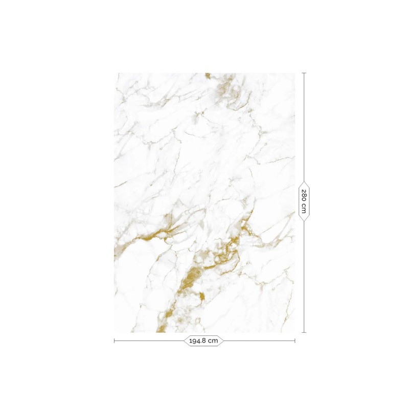 Fehér arany márvány posztertapéta, 3 méretben (300X280 cm) (Marble) WP-554