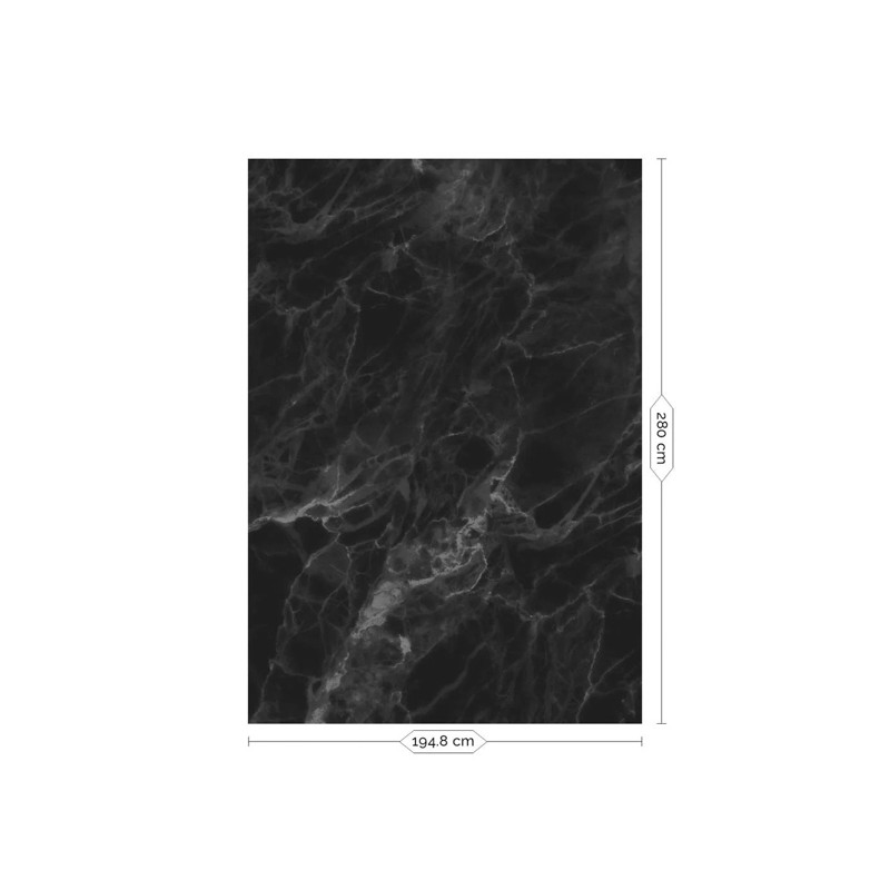 Fekete márvány posztertapéta, 3 méretben (300X280 cm) (Marble) WP-560