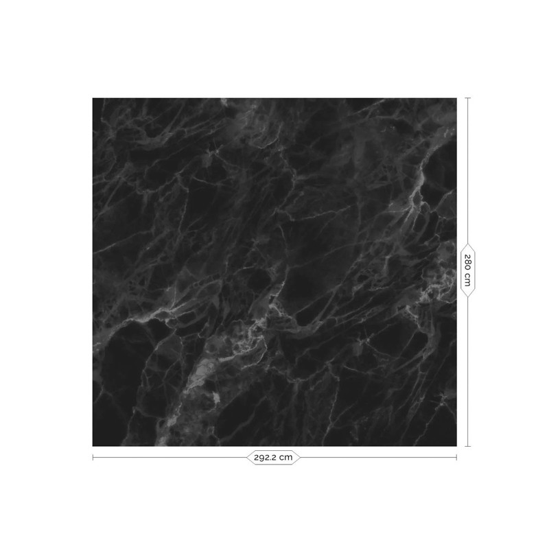 Fekete márvány posztertapéta, 3 méretben (300X280 cm) (Marble) WP-560