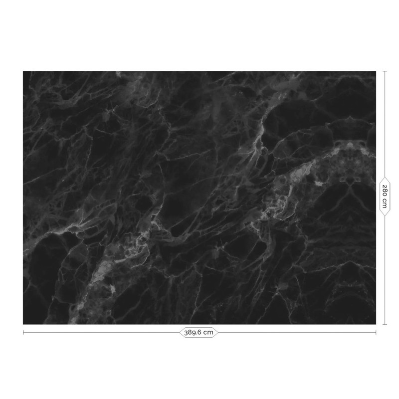 Fekete márvány posztertapéta, 3 méretben (300X280 cm) (Marble) WP-560