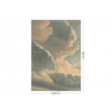 Felhők kékesszürke bézs fali poszter, 3 méretben (300X280 cm) (Golden Age Clouds) WP-785