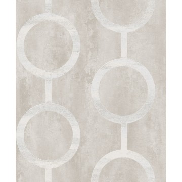 Kör mintával díszített design tapéta, szürkés-bézs PRI201 (Prisma)