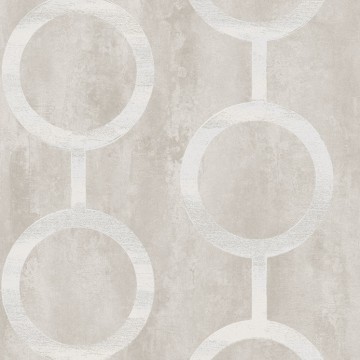 Kör mintával díszített design tapéta, szürkés-bézs PRI201 (Prisma)