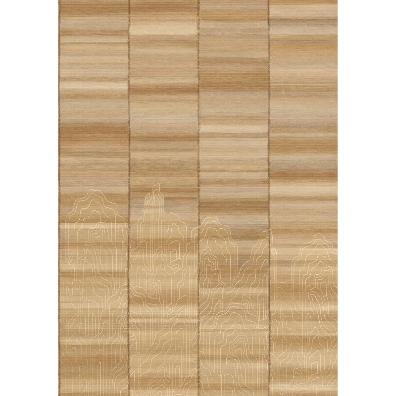 Prémium fali poszter keleties motívummal sárgásbarna (318X260 vagy 300 cm) TRA801