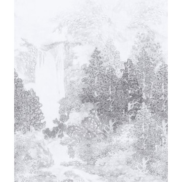 Fák szürke fali poszter DGWAK102 (254X300 cm)