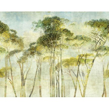 Fák egzotikus hangulatú fali poszter zöld DG2HYM101 (381X300 cm)