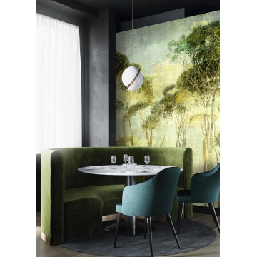 Fák egzotikus hangulatú fali poszter zöld DG2HYM101 (381X300 cm)