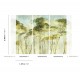 Fák egzotikus hangulatú fali poszter zöld DG2HYM101 (381X300 cm)