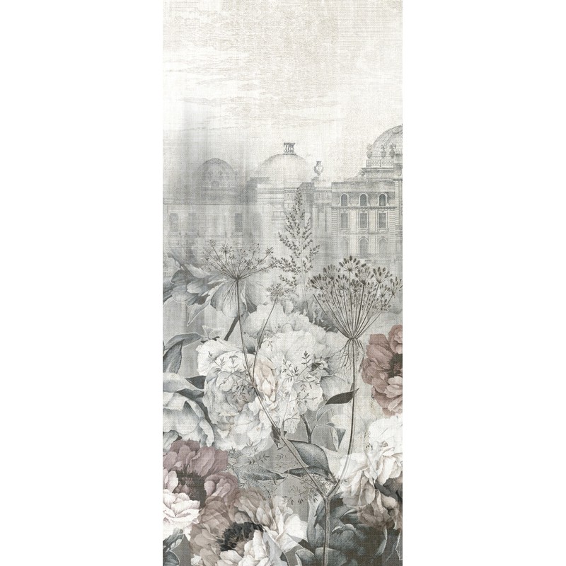 Klasszikus fali poszter virágokkal épülettel szürke DGKEN301 (254X300 cm) Klasszikus fali poszter virágokkal épülettel szürke DGKEN301 (254X300 cm)