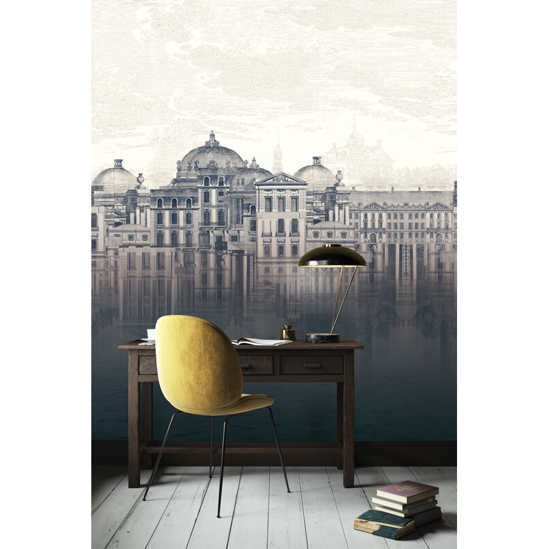 Épületek klasszikus fali poszter sötétszürke DGKEN302 (254X300 cm)