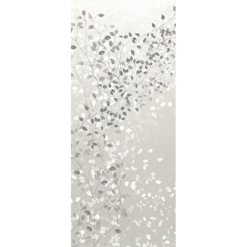 Elegáns fali poszter levél mintával szürke DG3CLI101 (381X300cm)