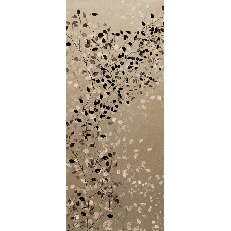 Elegáns fali poszter levél mintával barna DG3CLI102 (381X300cm)