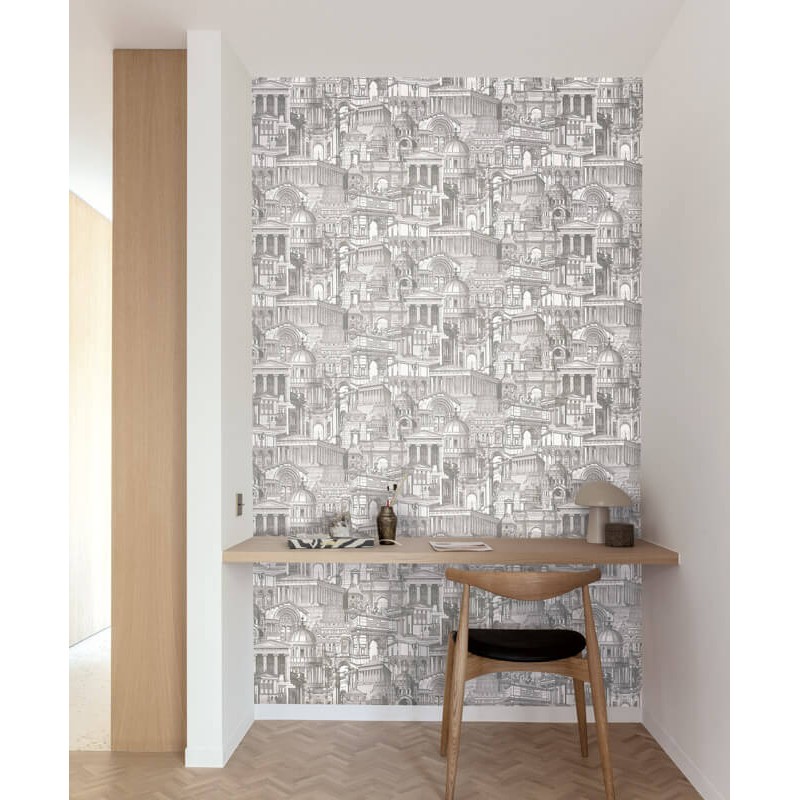 Épületek klasszikus fali poszter bézs DG3ROM102 (127X300 cm)