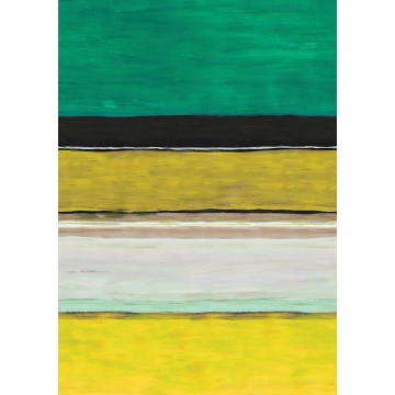 Élénk színű fali poszter sárga zöld csíkokkal DG4TER101 (212X260 vagy 300 cm)