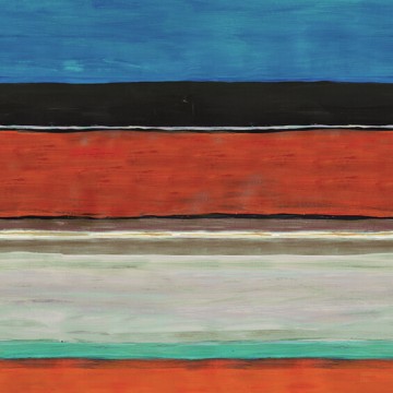 Élénk színű fali poszter kék narancs csíkokkal DG4TER102 (212X260 vagy 300 cm)