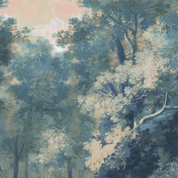 Fák zöldeskék posztertapéta DG4WOO101 (424X260 vagy 300 cm)