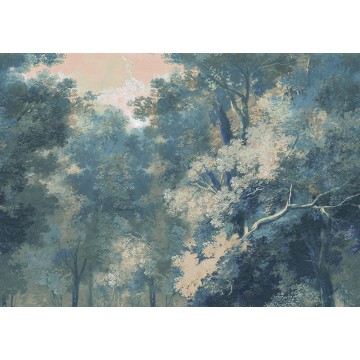 Fák zöldeskék posztertapéta DG4WOO101 (424X260 vagy 300 cm)