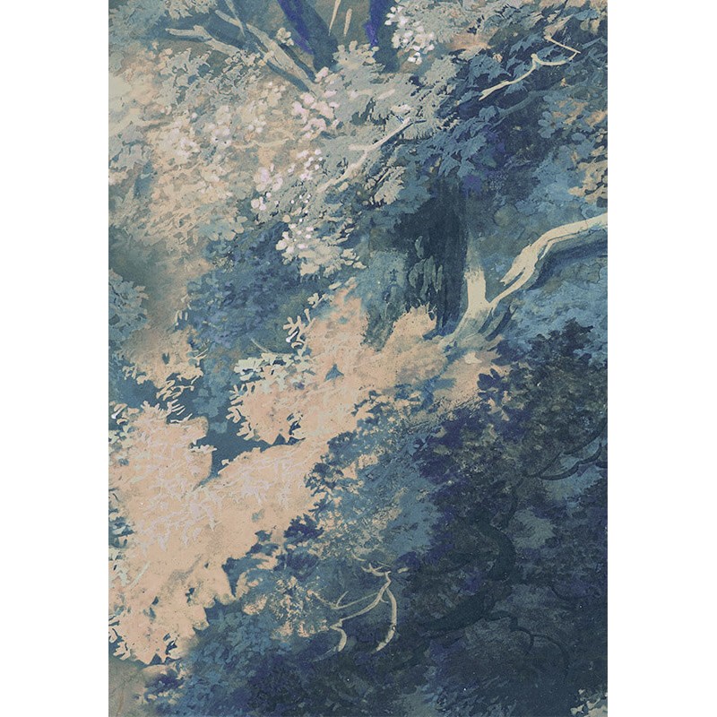 Fák zöldeskék posztertapéta DG4WOO101 (424X260 vagy 300 cm)