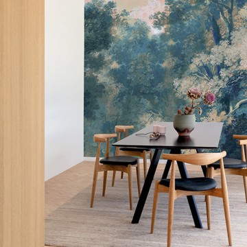 Fák zöldeskék posztertapéta DG4WOO101 (424X260 vagy 300 cm)