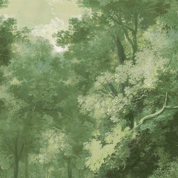 Fák élénk zöld posztertapéta DG4WOO102 (424X260 vagy 300 cm)