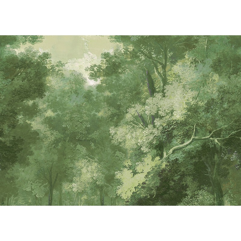Fák élénk zöld posztertapéta DG4WOO102 (424X260 vagy 300 cm)