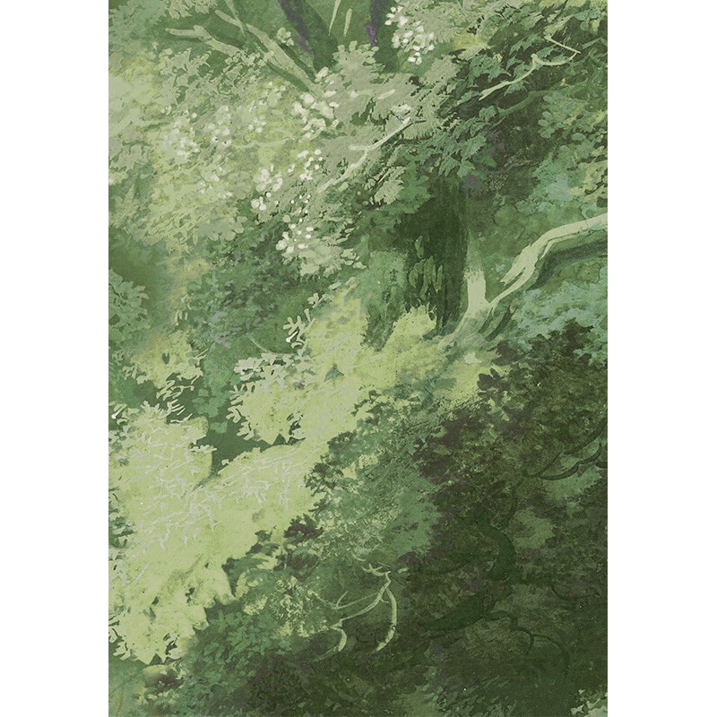 Fák élénk zöld posztertapéta DG4WOO102 (424X260 vagy 300 cm)