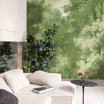 Fák élénk zöld posztertapéta DG4WOO102 (424X260 vagy 300 cm)