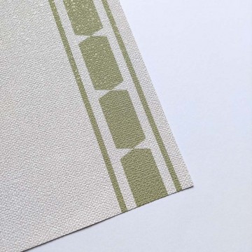 Világos alapon zöld csíkos tapéta 39035 (Arché)