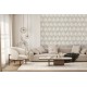 Geometriai mintás design tapéta textil hatású mintával világosszürke-bézs AN02140 (Andalusia)